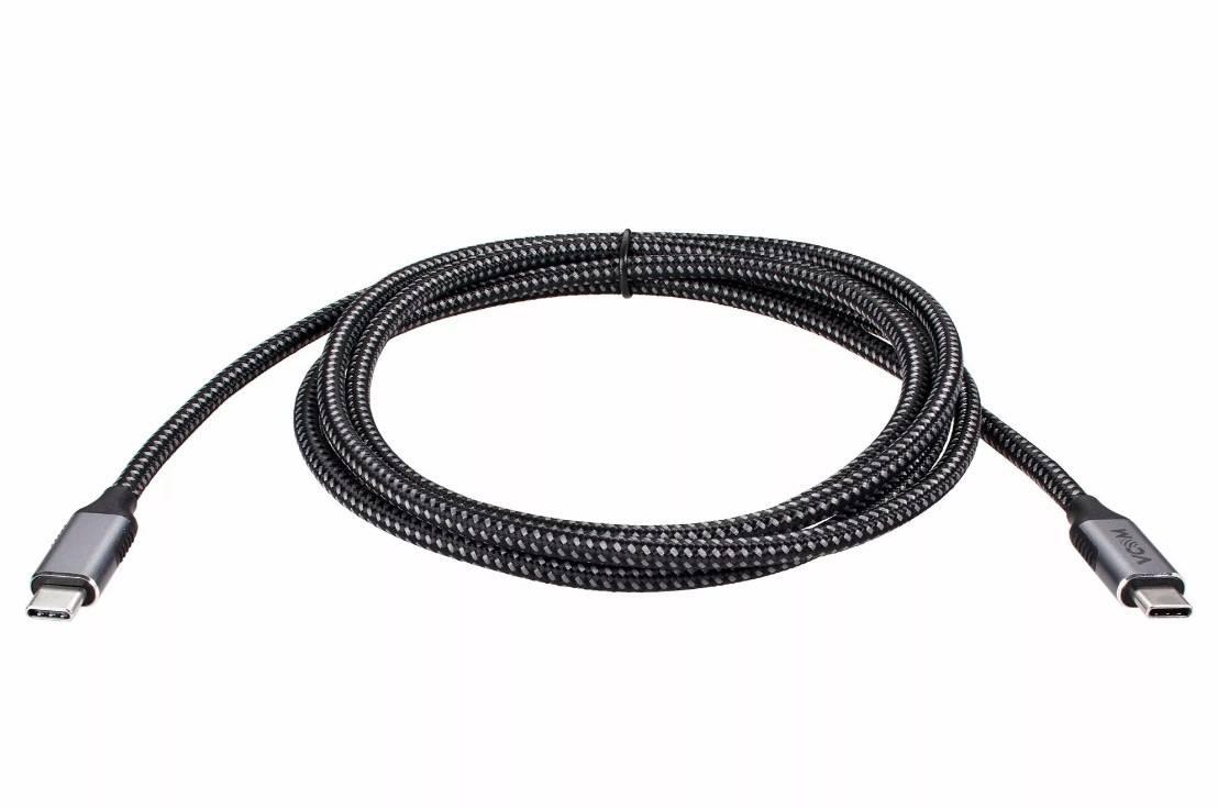 Кабель USB3.2 Gen2X2, CM->CM, 20Gbs, 100WT, 4KX60Hz, All shell, 1m  VCOM <CU420M-1M>