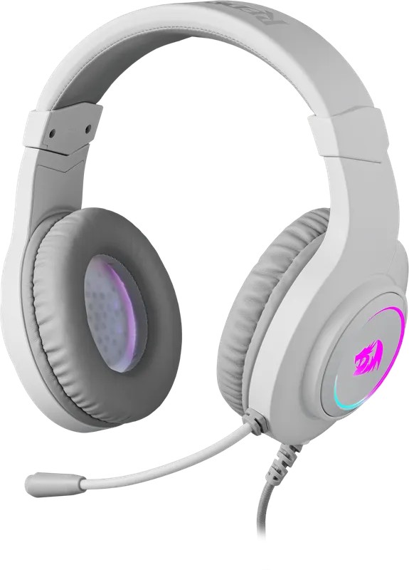 Redragon Игровая гарнитура Hylas Белые, RGB, 3.5 Jack, 70840