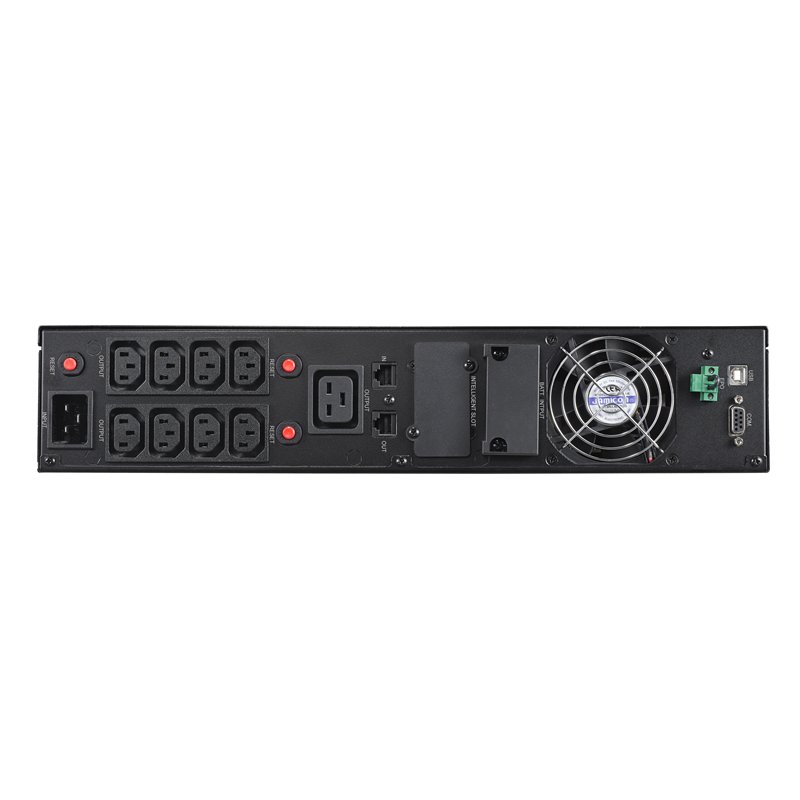 ИБП CyberPower OLS3000ERT2U, Rackmount, Online, 3000VA/2700W, 8 IEC-320 С13, 1 IEC C19 розеток, USB&Serial, RJ11/RJ45, SNMPslot, LCD дисплей, Black, 0.5х0.8х0.2м., 35кг./ UPS Online CyberPower OLS3000ERT2U 3000VA/2700W USB/RS-232/EPO/SNMPslot/RJ11/45/ВБМ (8 IEC С13, 1 IEC C19)