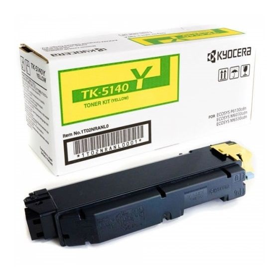 Тонер-картридж TK-5140Y 5 000 стр. Yellow для P6130cdn/M6x30cdn, 1T02NRANL0