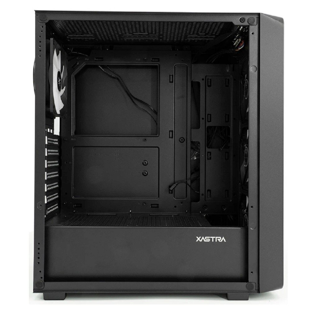 XASTRA Корпус A407 4ARGB Black ATX/Mesh/ tempered glass / 4x120mm ARGB PWM fans/ A407-4FC12A