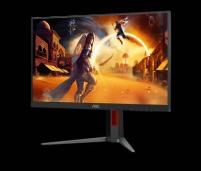 МОНИТОР 23.8" AOC 24G4H Black с поворотом экрана (IPS, 1920x1080, 200Hz, 0.3 ms, 178°/178°, 300 cd/m, 1000:1, +HDMI 2.0)