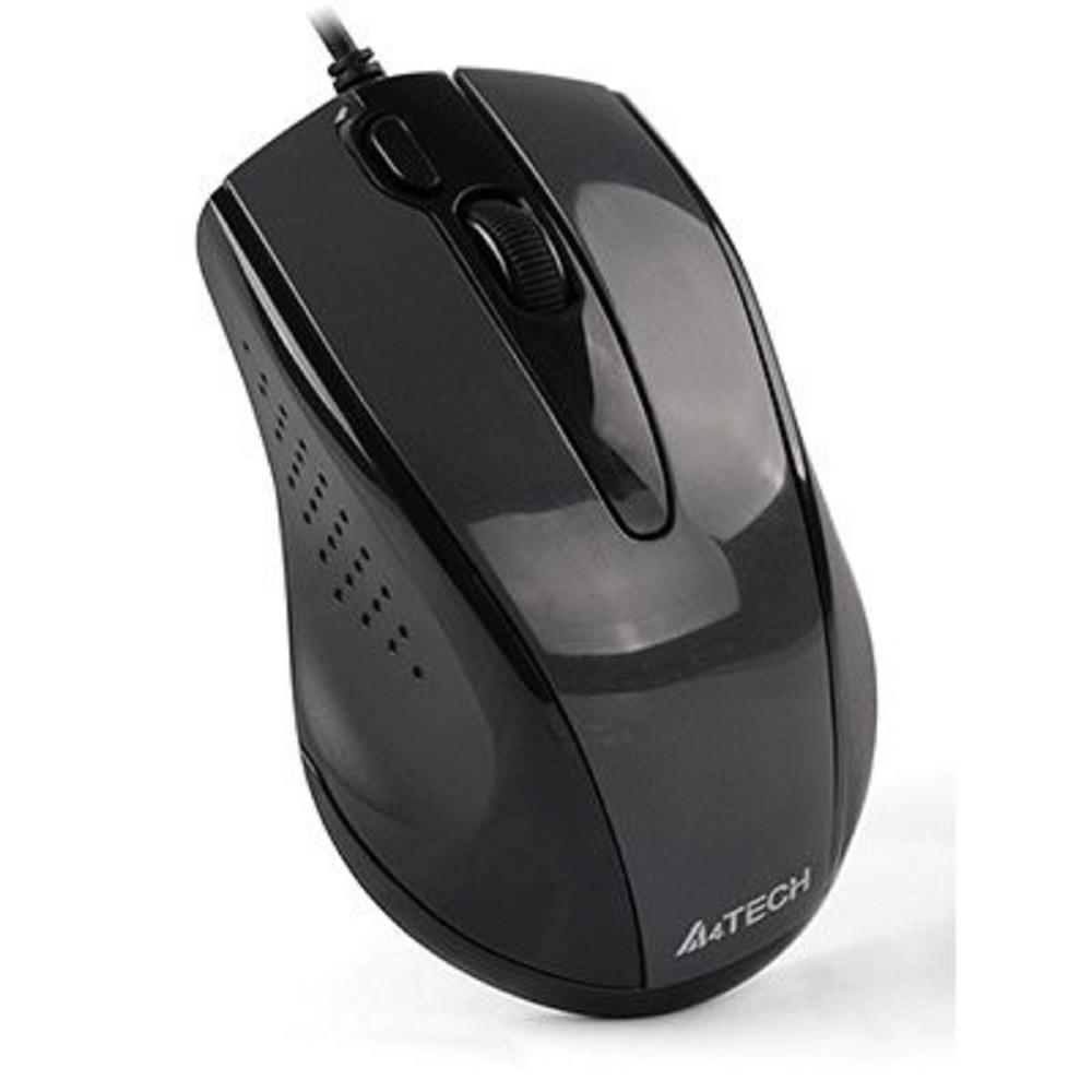 A-4Tech Мышь V-Track Padless N-500FS black optical (1000dpi) silent USB [1146039]