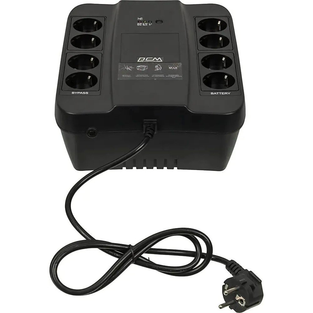 PowerCom Spider SPD-450N ИБП {OffLine, 450VA/270W, Tower, 8xEURO: 4 с резервным питанием, 4 с фильтрацией} (332718)