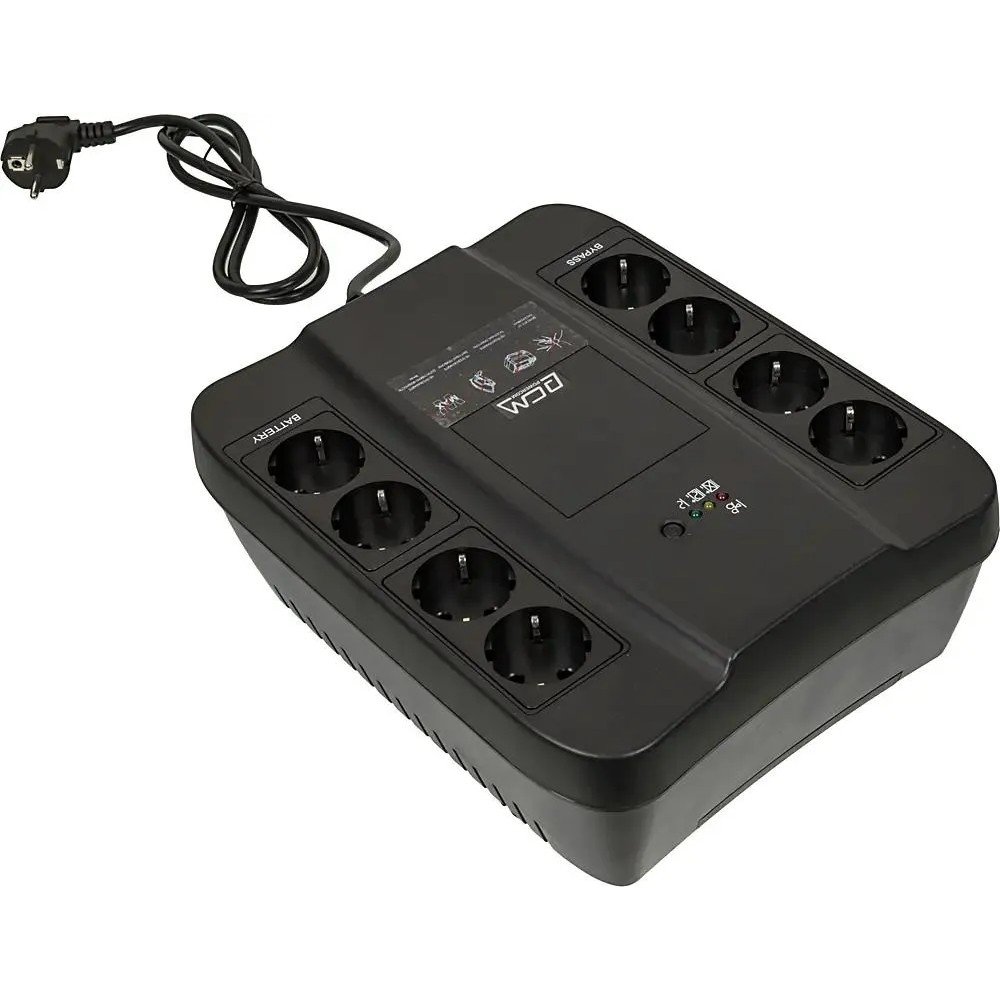 PowerCom Spider SPD-450N ИБП {OffLine, 450VA/270W, Tower, 8xEURO: 4 с резервным питанием, 4 с фильтрацией} (332718)