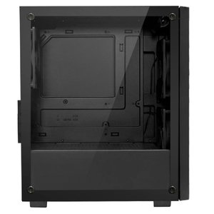 XASTRA Корпус A307M 3BK Black mATX/Mesh/ tempered glass / 3x120mm PWM FC black fans/ A307M-3FC12BK