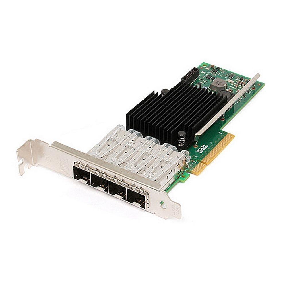 Сетевой адаптер Intel Intel® Ethernet Converged Network Adapter X710-DA4 4x SFP+ port 10GbE/1GbE, PCI-E v3 x4, VMDq. PCI-SIG* SR-IOV, w/o RDMA, Low Profile (081399) {5}, X710DA4G2P5
