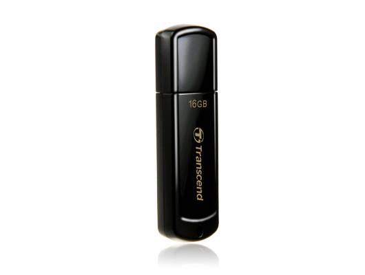 Флеш накопитель 16GB Transcend JetFlash 350, USB 2.0, Черный, TS16GJF350