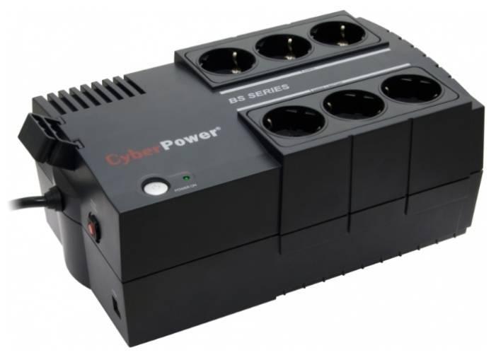 ИБП CyberPower BS650E Line-interactive 650VA/390W (Euro x8, 288x118x166(мм), 4,3кг)