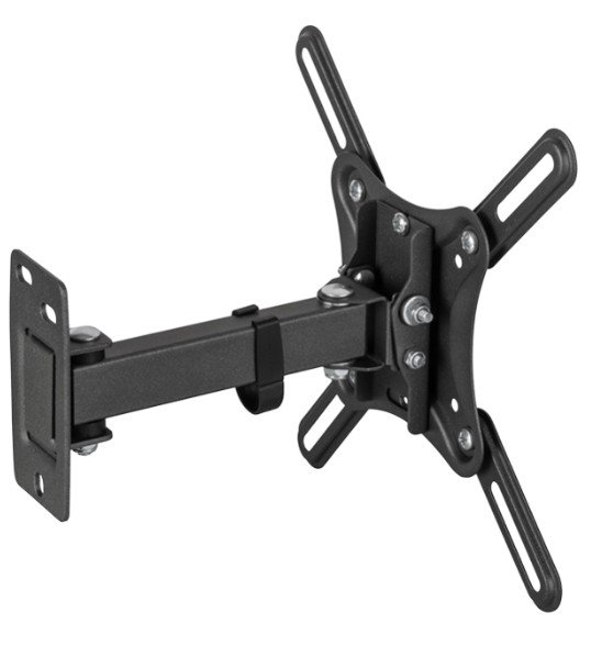 Kromax CORBEL-4 черный 15"-42" макс.25кг настенный поворот и наклон, 90464
