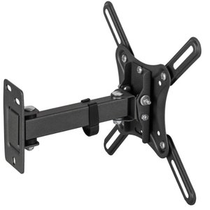 Kromax CORBEL-4 черный 15"-42" макс.25кг настенный поворот и наклон, 90464