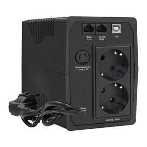 Exegate EP285478RUS ИБП ExeGate Power Smart ULB-850.LCD.AVR.EURO.RJ.USB <850VA/480W, LCD, AVR, 2 евророзетки, RJ45/11, USB, Black>