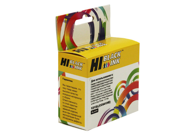 Картридж Hi-Black (HB-CC641HE) для HP DJ F4283/D2563, №121XL, Bk, 121XL(CC641HE)