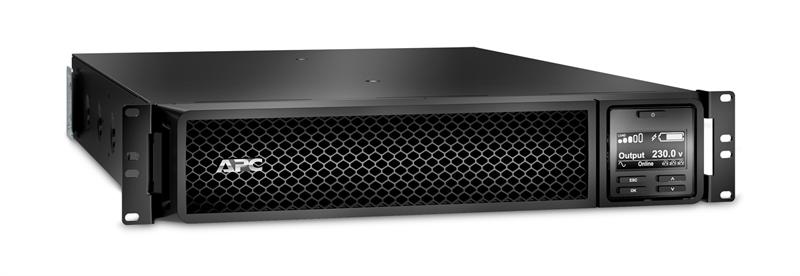 Источник бесперебойного питания мощностью 2200ВА для серверных систем APC Smart-UPS SRT RM, 2200VA/1980W, On-Line, Extended-run, Rack 2U, Out: 8xC13 2xC19, Black, Pre-Inst. Web/SNMP, 1 year warranty, SRT2200RMXLI-NC