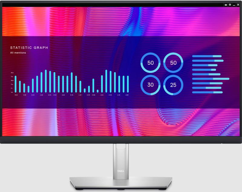 Монитор Dell 23,8" P2423DE, 16:9, IPS, QHD, 5ms, 300cd, 60Hz, HDMI, DP, USB, USB-C, LAN, HAS