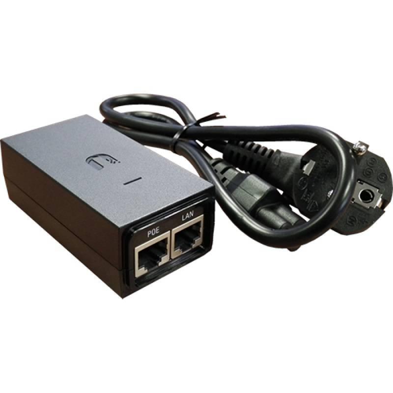 Ubiquiti POE-24-24W-G Блок питания РоЕ 24-24W, 24В, 1А, Passive PoE, LAN 1х1 Гбит/с