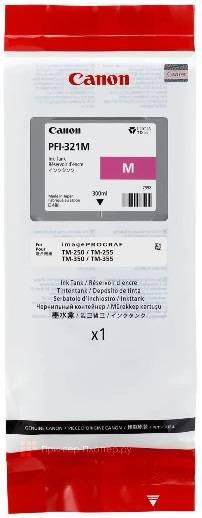 Картридж CANON PFI-321 M пурпурный,  300 мл для Canon imagePROGRAF TM250/TM255/TM350/TM355, 6269C001