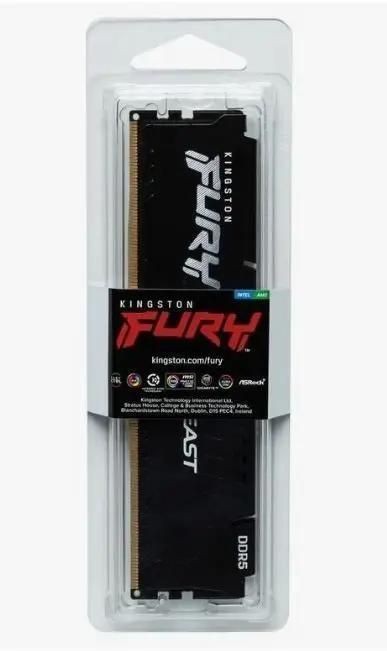 Память оперативная/ Kingston 32GB 6000MT/s DDR5 CL30 DIMM FURY Beast Black EXPO, KF560C30BBE-32
