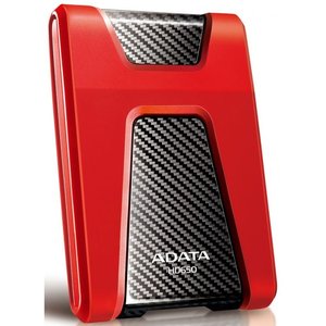 A-Data Portable HDD 1Tb HD650 AHD650-1TU31-CRD {USB 3.1, 2.5", Red} Противоударный Slim