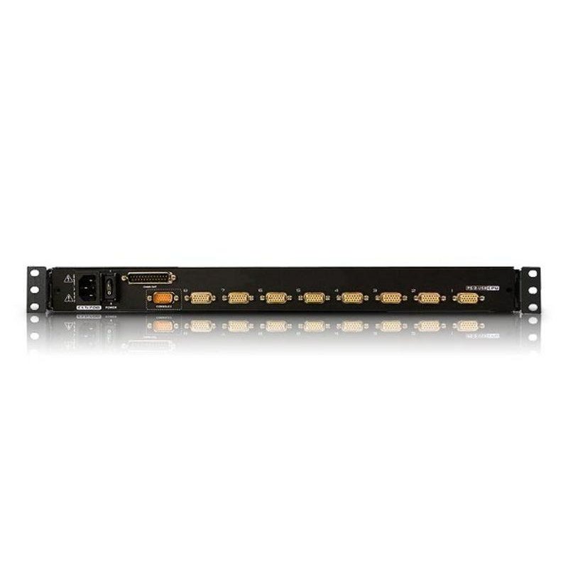 8-портовый KVM-переключатель с ЖК-дисплеем Slideaway/ATEN/ SINGLE RAIL 8P PS/2-USB LCDKVMP 17INCH, CL5708MR