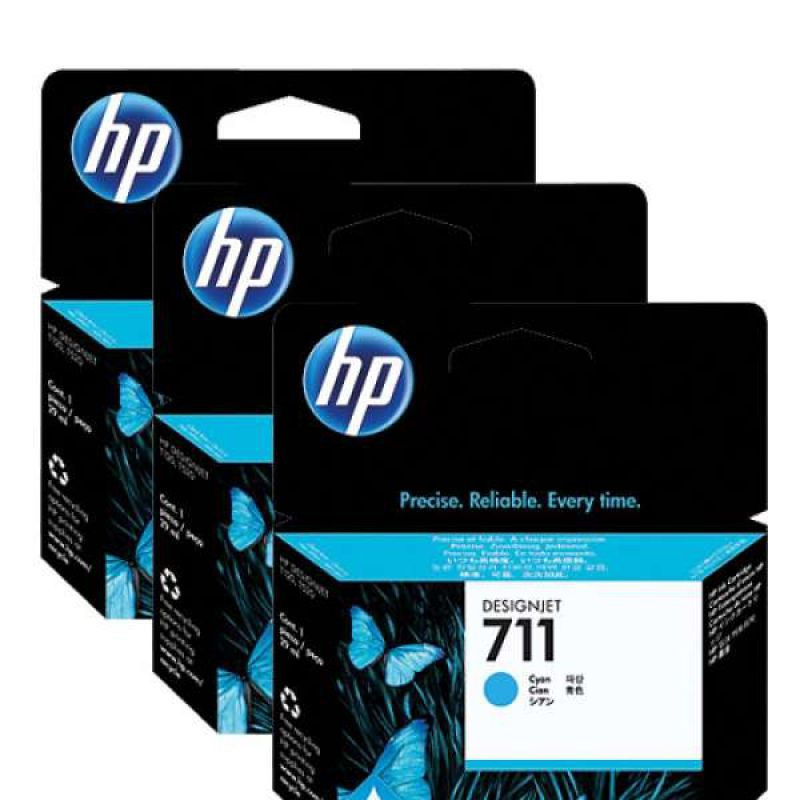 Картридж 711 для HP DJ T120/T520, голубой, 3*29мл (O) CZ134A (3штХупак)