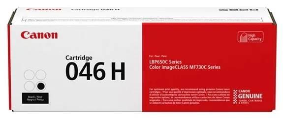 Картридж CANON 046H BK черный, увеличенной емкости  6300 стр, 1254C002