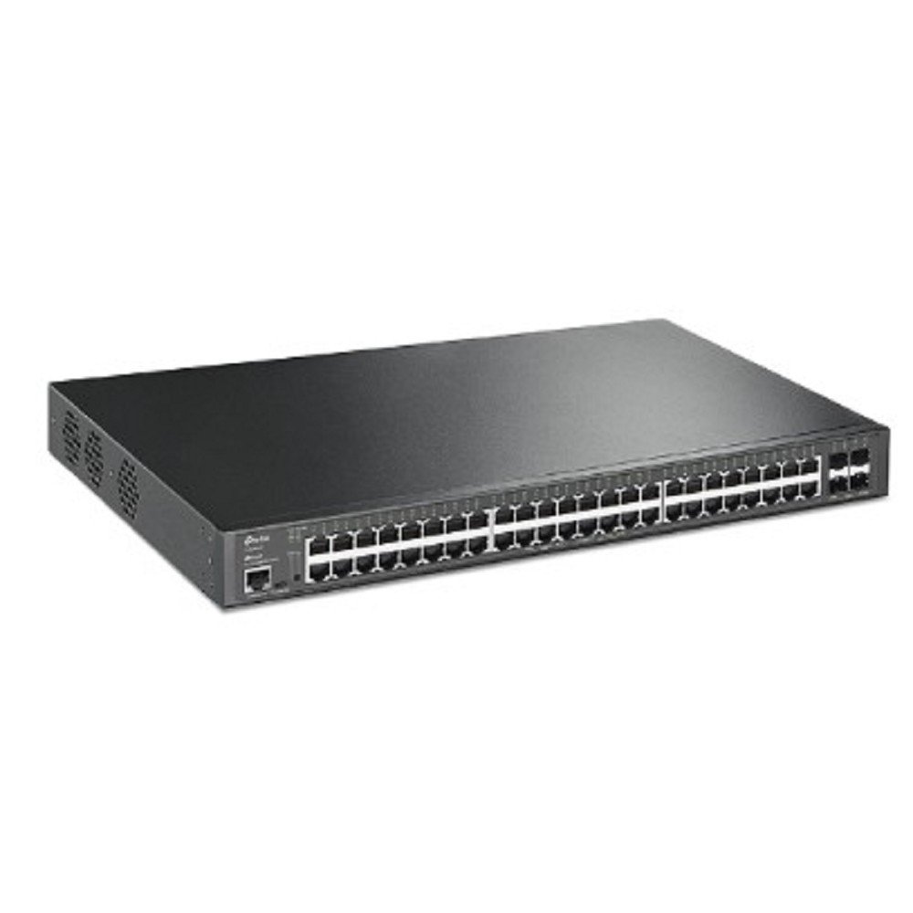 TP-Link SG3452XP Управляемый коммутатор JetStream уровня 2+ c 48 гигабитными портами PoE+ и 4 портами SFP+
