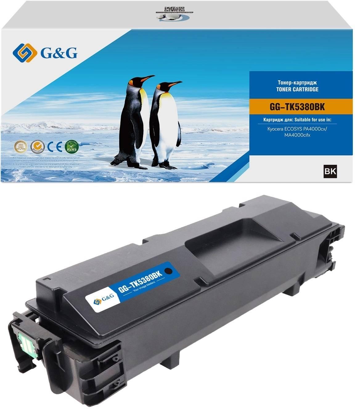 Тонер-картридж G&G, аналог Kyocera TK-5380BK черный 13k с чипом, GG-TK5380BK