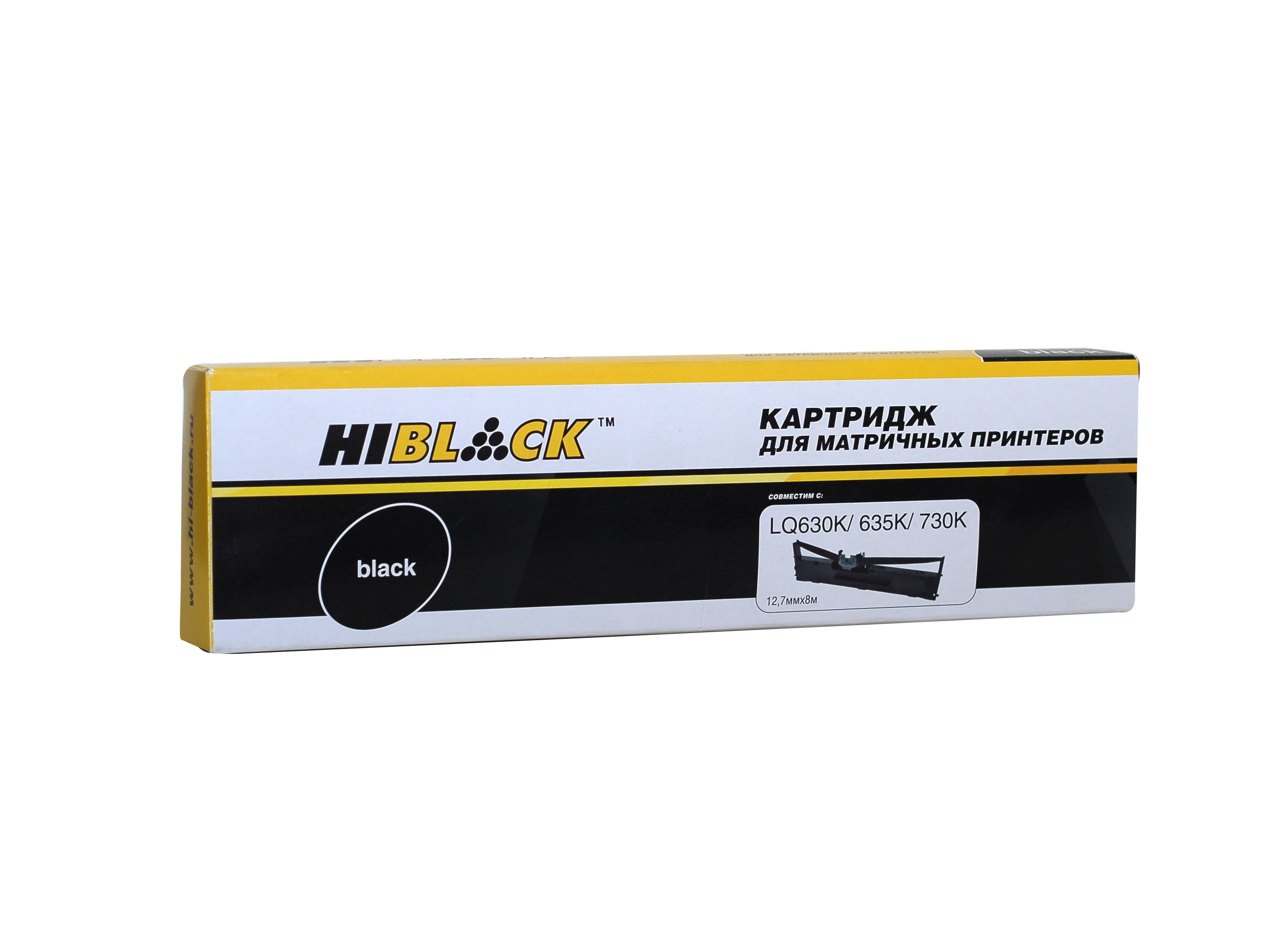 Картридж Hi-Black для Epson LQ-630, Bk, 8м, RR-EP-LQ630K-BK