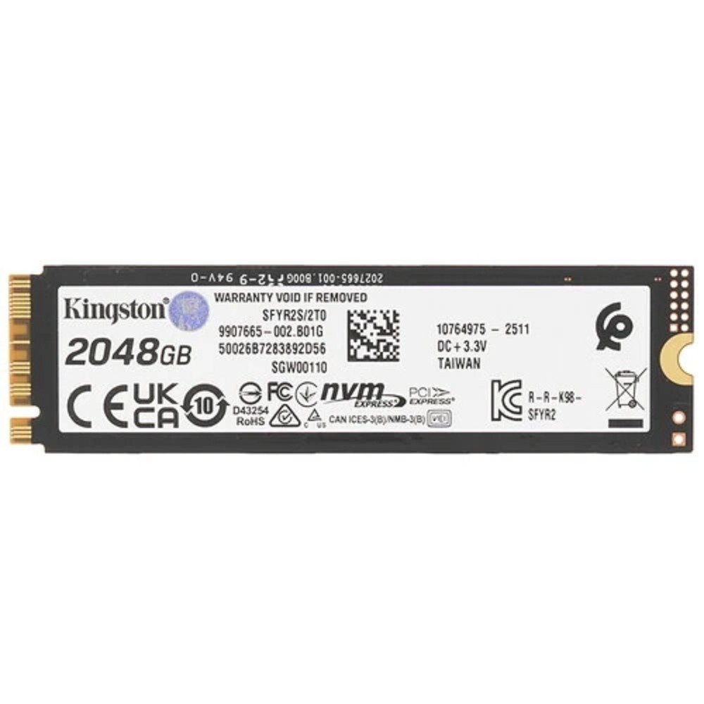 Kingston SSD 2Tb M.2 SFYR2S/2T0 M.2 2280 NVMe Fury Renegade