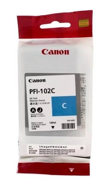 Картридж CANON PFI-102 C голубой,  130 мл, 0896B001