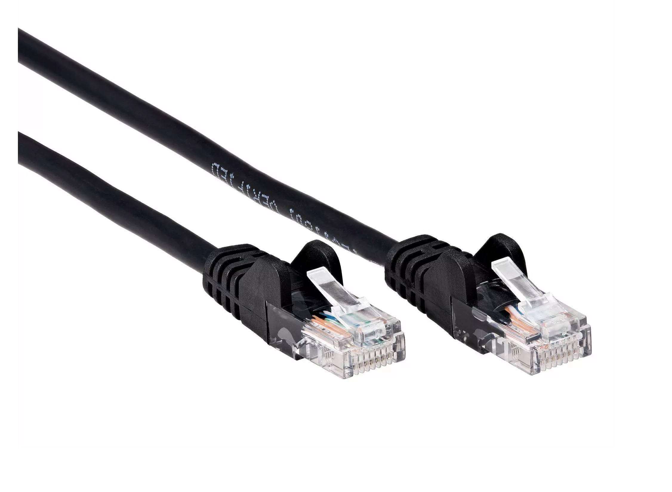 Патчкорд литой iOpen  UTP кат.5е 1м черный <ANP511_1M_BK>