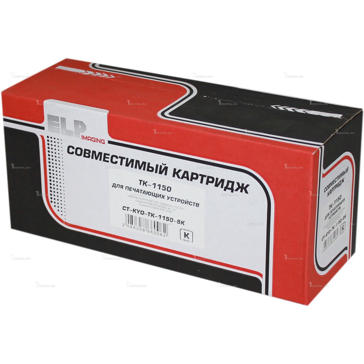 Тонер-картридж для Kyocera M2135/M2635/M2735/P2235 TK-1150 увеличенной емкости 8K  ELP Imaging®, CT-KYO-TK-1150-8K