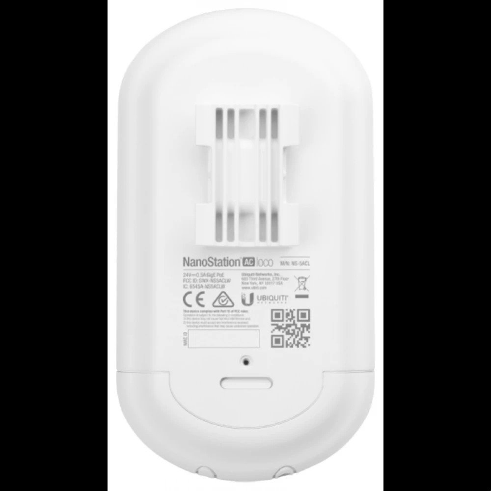 UBIQUITI Loco5AC NanoStation 5AC Loco Точка доступа (AP/CPE), 5 ГГц, airMAX ac, 10 км, MIMO 2х2