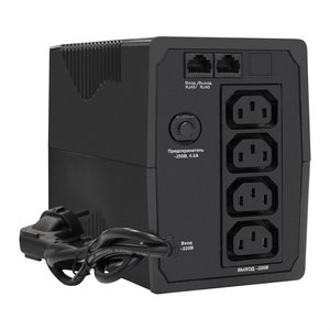 Exegate EP285473RUS ИБП ExeGate Power Back BNB-850.LED.AVR.C13.RJ <850VA/480W, LED, AVR,4*IEC-C13, RJ45/11, Black>