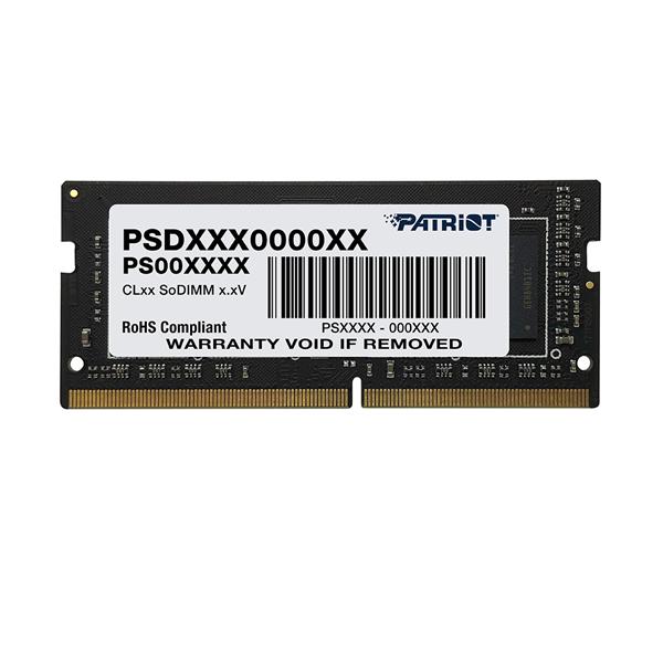 Оперативная память Patriot SL DDR4 16GB 3200MHz SO-DIMM SINGLE 1*16GB CL22 22-22-22-52 1.2V, PSD416G320081S