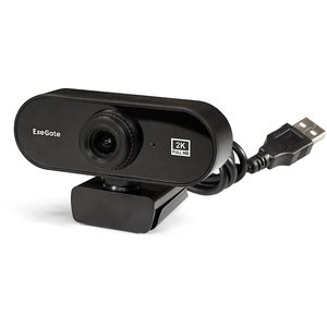 ExeGate Stream C940 2K (5Мп, 2560x1440, 30fps, H.264, ручной фокус, 4-линзовый объектив (стекло), микрофон с шумоподавлением, универсальное крепление, USB, кабель 1,5 м, EX299091RUS