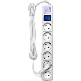 PowerCube Фильтр-удлинитель (SPG6-16-5M) 6 розеток, 5м,16А/3,5кВт, белый