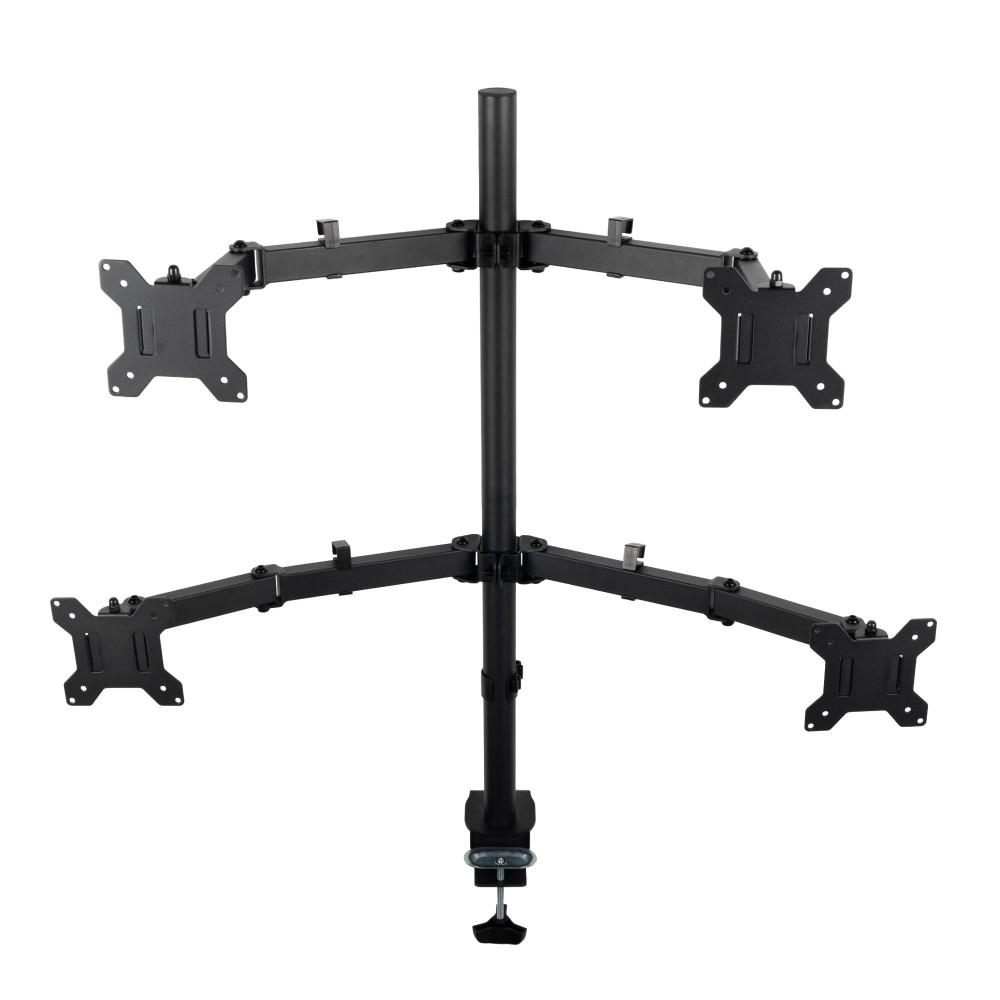 Кронштейн для монитора Filum FL-DMT004FB черный, четыре монитора, VESA: 75/100, 10-30 дюйма, до 10 кг (00-01215493)