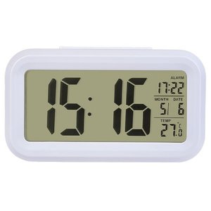 Perfeo Часы-будильник "Snuz", белый, (PF-S2166) время, температура, дата, PF_A4848