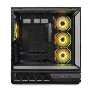 XASTRA Корпус Q700 4ARGB-C10-UC Black ATX/Aquarium/Screewless/4x120mm ARGB PWM mirror fans/Argb+PWM HUB 10port/Type C Q700-4FM12A-C10-UC