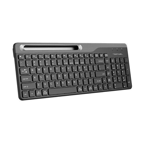 Клавиатура A4Tech Fstyler FBK25 черный/серый USB беспроводная BT/Radio slim Multimedia, FBK25 BLACK