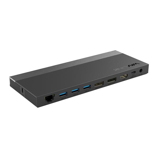 док-станция Docking Station WAVLINK USB-C GEN2 4K Universal /100W PowerDelivery Include 20V/6.5A Power Adapter/ 4xUSB3.0/1xUSB C/2xDP 4K 60HZ/1xHDMI 4K 60HZ/1xGigabit LAN/1xAudio In/Out/1xSD/Micro SD CardReader, WL-UMD01R Pro