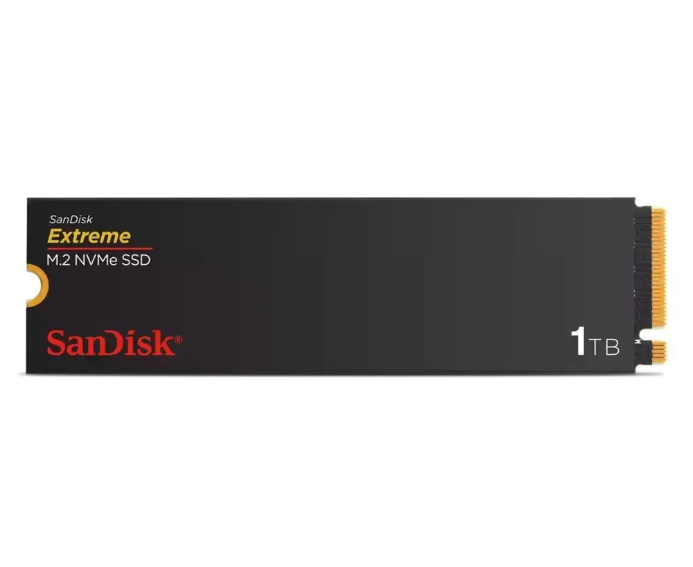 Твердотельный накопитель SanDisk SSD Extreme M.2 2280 NVMe 1Tb, 5150MBs/4900MBs TBW 600, SDSSDX3N-1T00-G26, 1 year