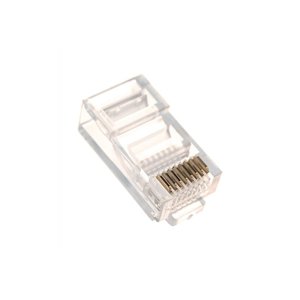 Cablexpert Разъем (коннектор) RJ-45 (8P8C) универсальный кат.5e, контакты 6 микрон, 100шт, пакет (PLUG3UP6/5)