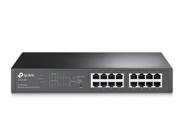 TP-Link TL-SG1016PE Easy Smart 16‑портовый гигабитный коммутатор с 8 портами PoE+