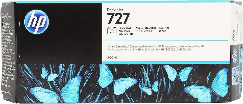 Картридж HP 727 струйный черный (300 мл), F9J79A