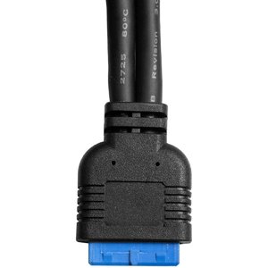 Exegate EX298295RUS Планка портов в корпус 2xUSB3.0 ExeGate BrctUSB3-2A (USB 3.0 20pin (IDC 20pin F) --> 2x USB 3.0 Af, кабель 20см)