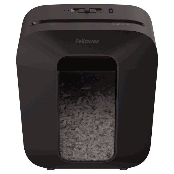 Fellowes® Шредер Powershred LX25, DIN P-4,  4х37мм, 6 лст., 11,5 лтр.,  уничт.: скрепки,скобы,карты., FS-41705