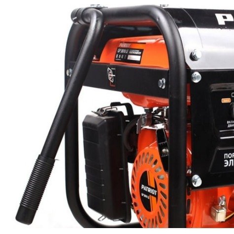 Генератор бензиновый PATRIOT  GP 3810LE [474101550] {Двигатель: 4т, OHV, АИ-92, 210 сс, 7.0 л.с; Мощность ном/макс: 2.8/3.0 кВт; Объём бака: 15 л;Розетки: 2 евро 16А; Вес: 49 кг;}